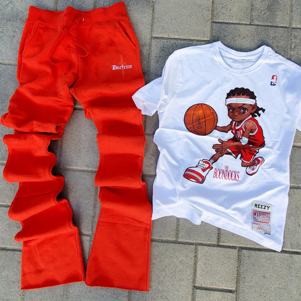 Street basketball T-shirt and trousers two-piece suit