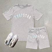 Trapstar Letters Print T-Shirt Shorts Two Piece Set