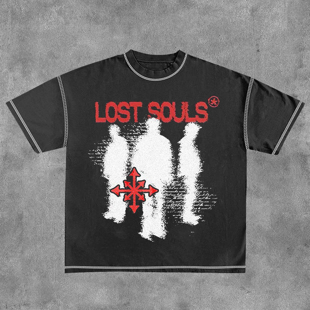 Personalized Lost Soul Print Short Sleeve T-Shirt