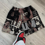 Street Basketball Men's Printed Tapestry Shorts