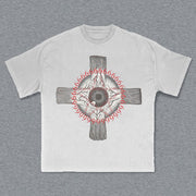 Eyeball Print Short Sleeve T-Shirt
