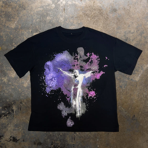 Resurrection Blessing Print Short Sleeve T-Shirt