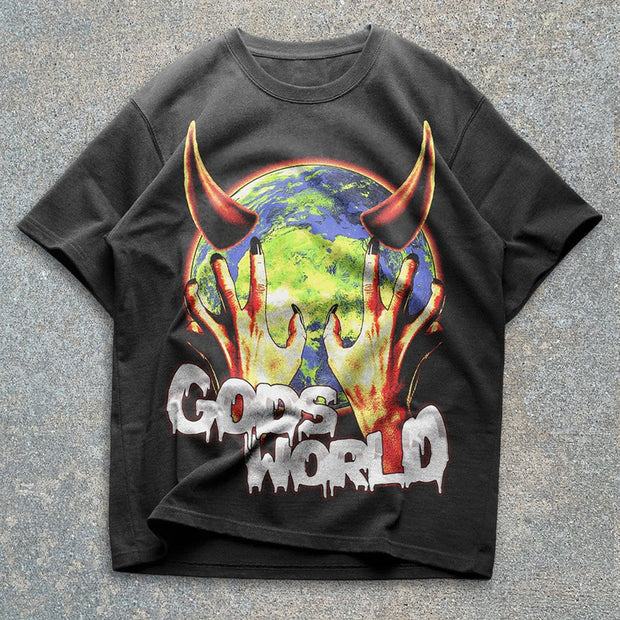 World Graphic Short Sleeve T-Shirt
