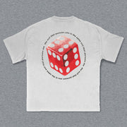 Dice Print Short Sleeve T-Shirt