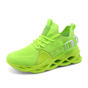 Casual flying woven outdoor large size running shoes