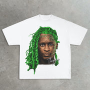 Free thug printed T-shirt
