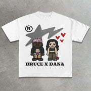 Bruce and Dana printed T-shirt