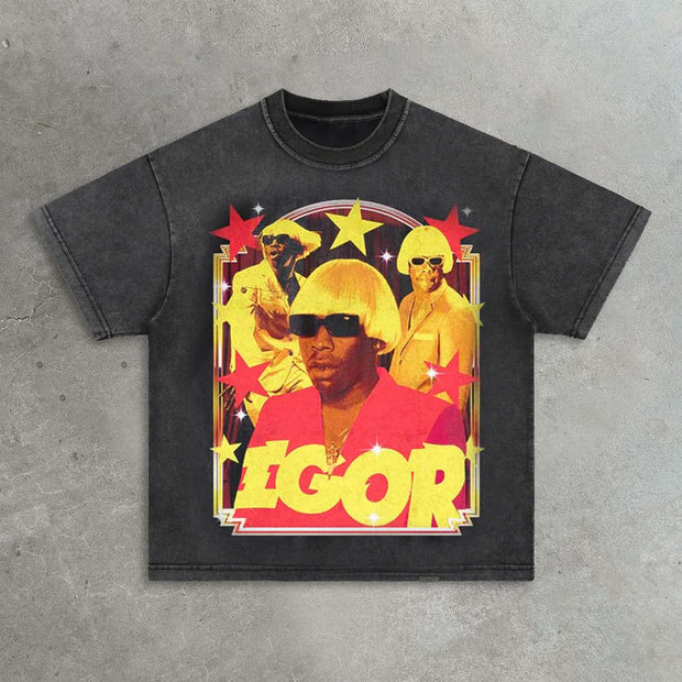 igor printed casual street T-shirt