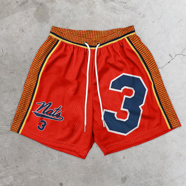 Vintage Fashion Mesh Basketball Shorts