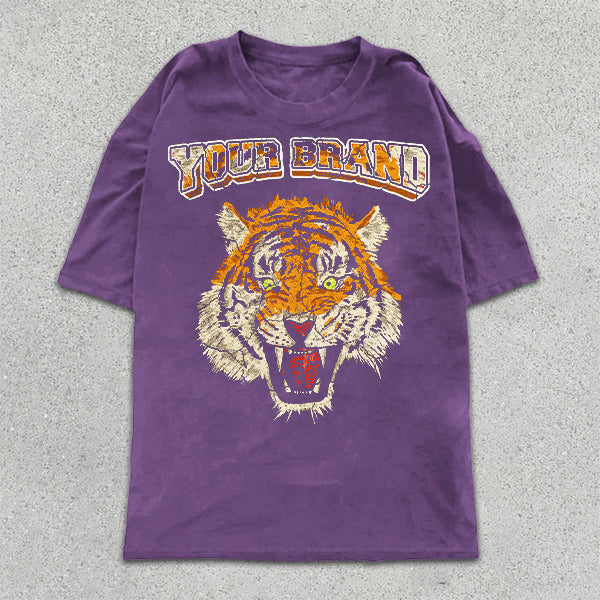 Tiger Graphic Print Short Sleeve T-Shirt