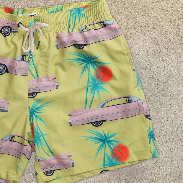 Beach resort style retro beach shorts