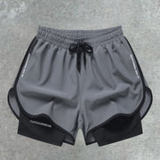 Quick-drying sports shorts training tight-fitting breathable running fitness lining anti-running three-point pants
