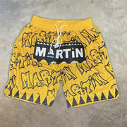 Personalized sports print casual shorts