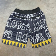 Personalized sports print casual shorts