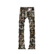 Personalized street style jungle flared pants