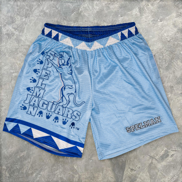 Personalized street sports print short shorts