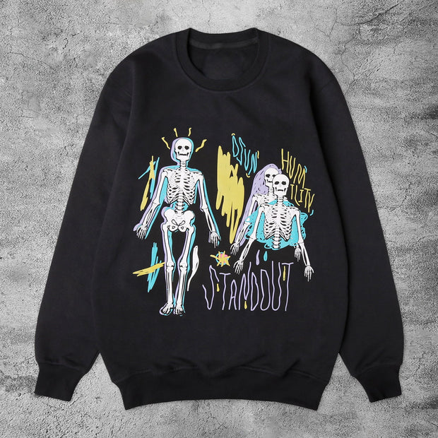 Human ghost love is unfinished casual street sports sweater