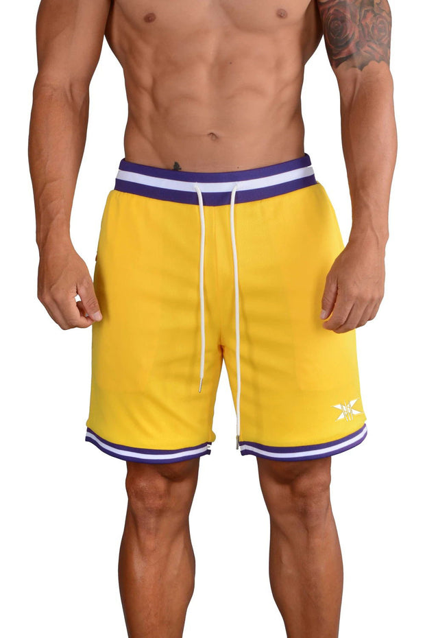 Men's quick-drying fitness training pants three to five points beach basketball pants