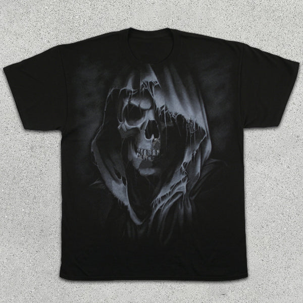 Skull Graphic Print Short Sleeve T-Shirt