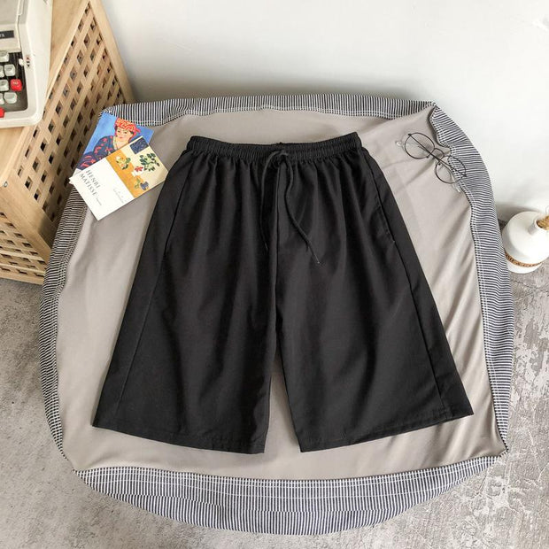 Trend solid color sports shorts