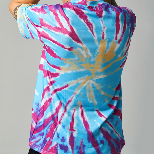 Personalized printed street tie-dye loose short-sleeved T-shirt