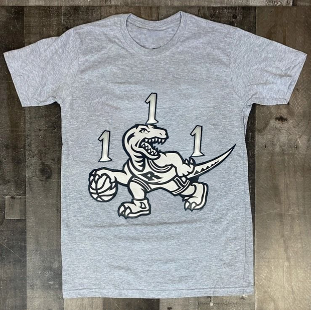 Cartoon dinosaur print retro T-shirt