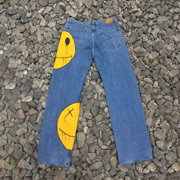 Headshot retro street casual jeans