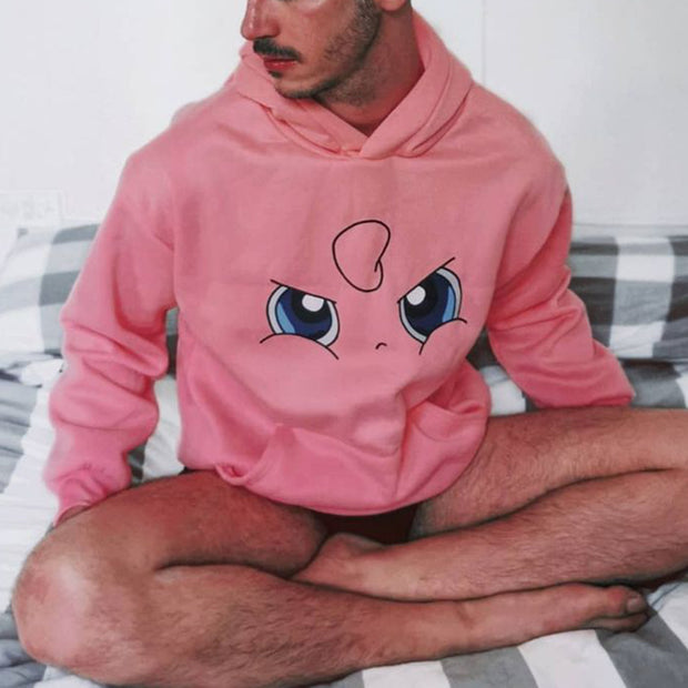 Casual men's cute hooded sweatshirt