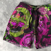 Skull Print 5 Inseam Shorts