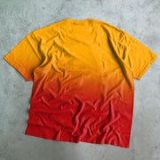 Gradient Contrast Pattern Street Short T-Shirt