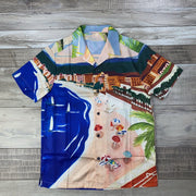 Hawaiian retro resort style shirt set