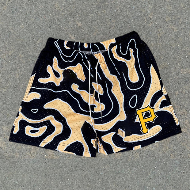 Stylish Casual Letter Print Sports Shorts