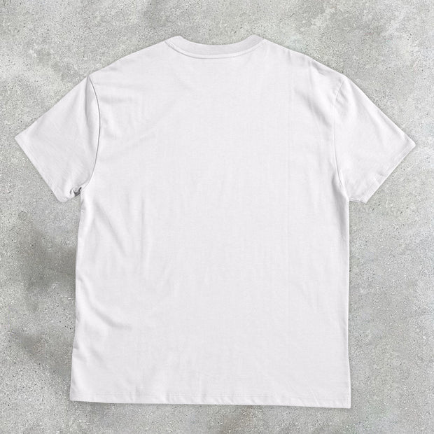 astronaut butterfly design print T-shirt
