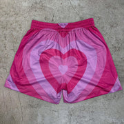 Pink casual retro trendy couple shorts