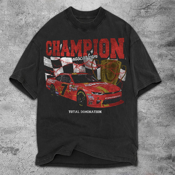 Champion Racing Graphic Print Short Sleeve T-Shirt