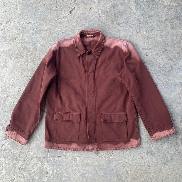 Washed gradient color fashion retro jacket jacket