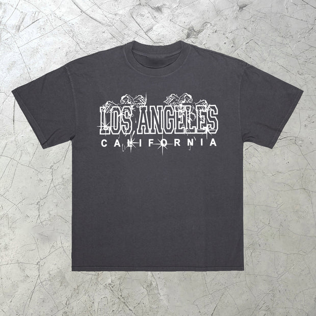 Fashion Print Los Angeles Short Sleeve T-Shirt