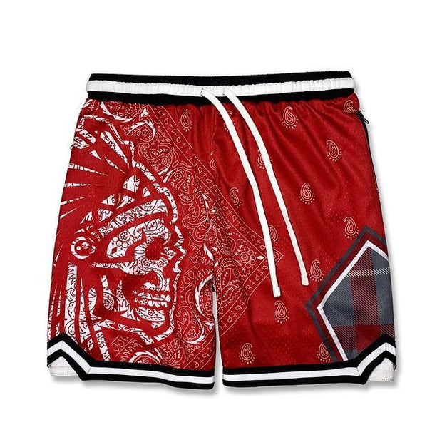 Personalized Indian skull casual shorts