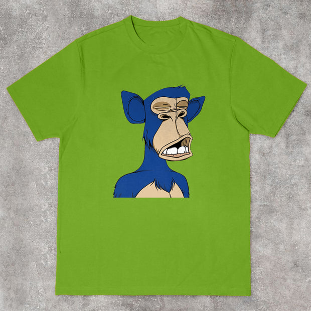 Cartoon retro personality short-sleeved street T-shirt