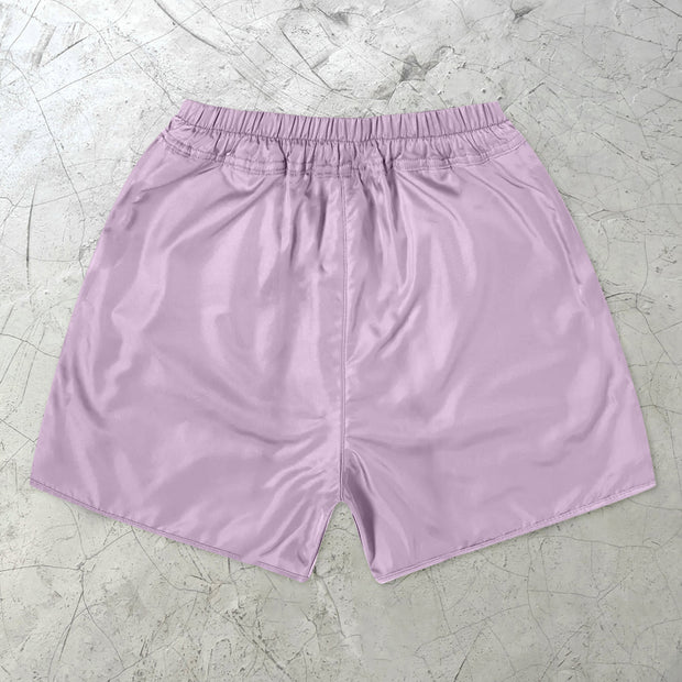 statement art purple cross street shorts