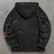 Trendy brand Naruto pattern retro plush hoodies