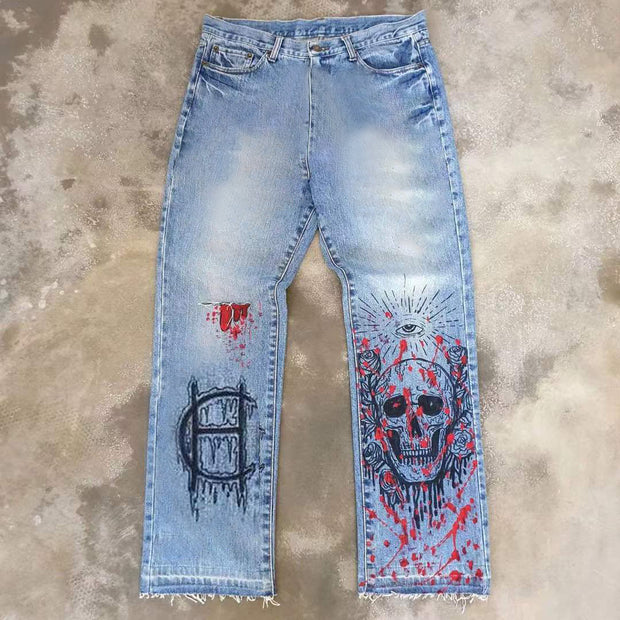 God's perspective casual street western jeans