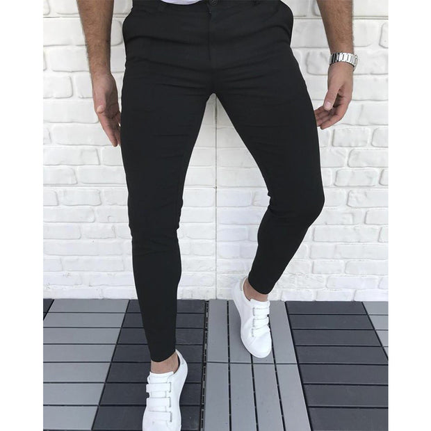 Simple solid color casual pants