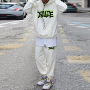 Street style loose personality letter print long-sleeved hoodie