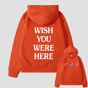 Fashion casual all-match letter printed hooded sweater