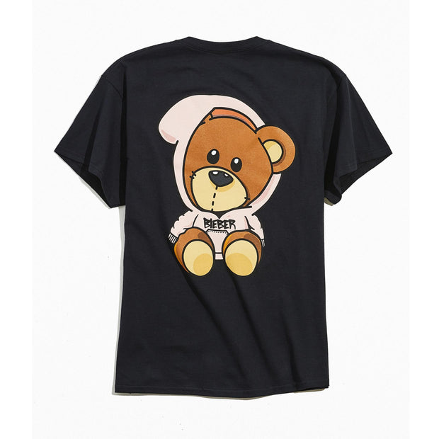 Printed bear casual men's T-shirt