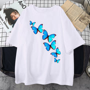 Butterfly print multicolor T-shirt