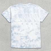 Rose Skull Print Tie-Dye Short Sleeve T-Shirt