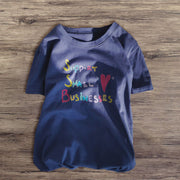 Personalized text printed T-shirt