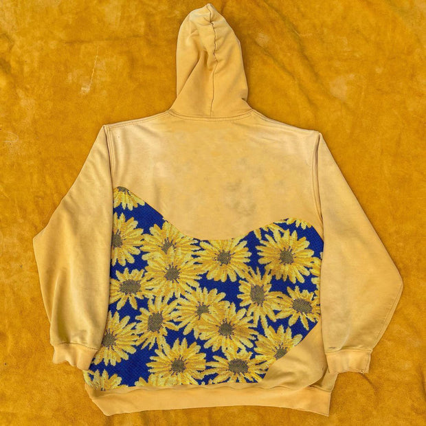 Hip Hop Trend Street Hooded Color Block Sweatshirt